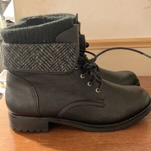 Torrid Sweater combat boots 10w